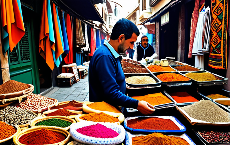 **

"A vibrant scene at a local Turkish bazaar (çarşı). Vendors in traditional clothing are selling colorful textiles, spices, and handcrafted goods. A bustling atmosphere with shoppers browsing and interacting. Focus on the rich details of the fabrics and the lively expressions of the people. Safe for work, appropriate content, fully clothed, professional, modest, family-friendly, perfect anatomy, correct proportions, natural pose, well-formed hands, proper finger count, natural body proportions, professional photography, high quality."

**